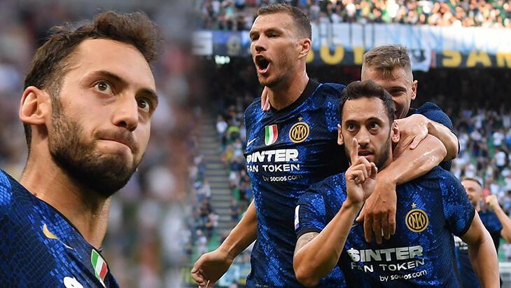 Son dakika – Inter’de Hakan Çalhanoğlu alev aldı! Daha ilk maçtan tarihe geçti