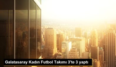 Galatasaray Kadın Futbol Takımı 3’te 3 yaptı