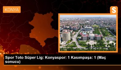 Spor Toto Süper Lig: Konyaspor: 1 Kasımpaşa: 1 (Maç sonucu)