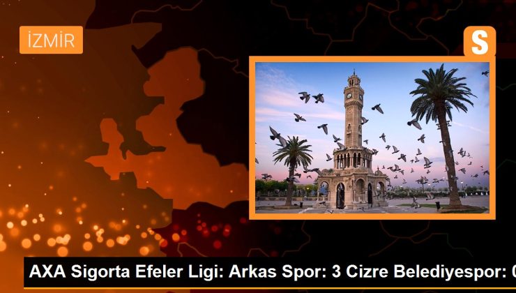 AXA Sigorta Efeler Ligi: Arkas Spor: 3 Cizre Belediyespor: 0