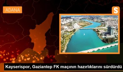 Kayserispor, Gaziantep FK maçının hazırlıklarını sürdürdü