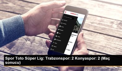 Spor Toto Süper Lig: Trabzonspor: 2 Konyaspor: 2 (Maç sonucu)