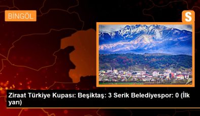 Ziraat Türkiye Kupası: Beşiktaş: 3 Serik Belediyespor: 0 (İlk yarı)