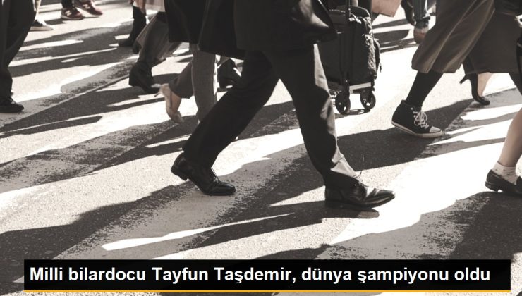 Milli bilardocu Tayfun Taşdemir, dünya şampiyonu oldu
