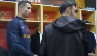 Takım arkadaşına elini uzatan Cristiano Ronaldo beklemediği bir tepki aldı