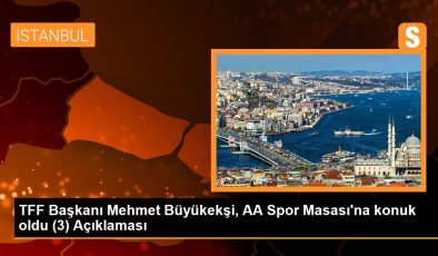 TFF Başkanı Mehmet Büyükekşi, AA Spor Masası’na konuk oldu (3) Açıklaması