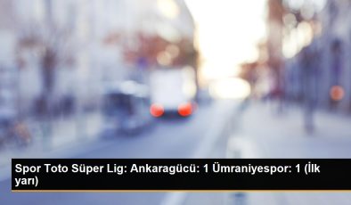 Spor Toto Süper Lig: Ankaragücü: 1 Ümraniyespor: 1 (İlk yarı)