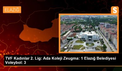 TVF Kadınlar 2. Lig: Ada Koleji Zeugma: 1 Elazığ Belediyesi Voleybol: 3