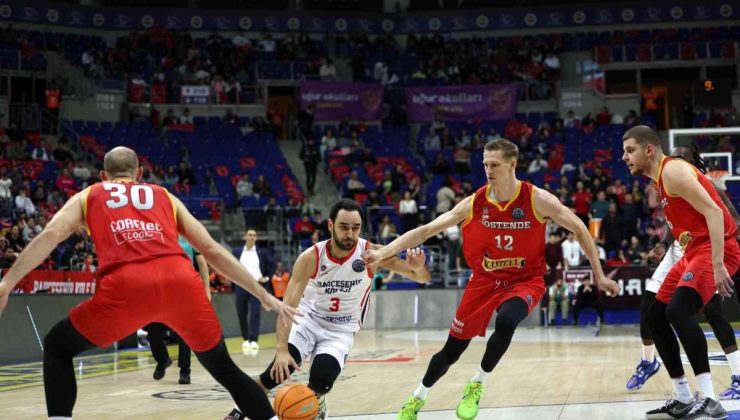 Basketbol Şampiyonlar Ligi: Bahçeşehir Koleji: 87 Filou Oostende: 81
