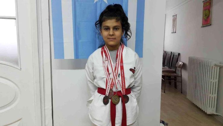 Eskişehir’de yaşayan Iraklı Türk kızın taekwondo başarısı