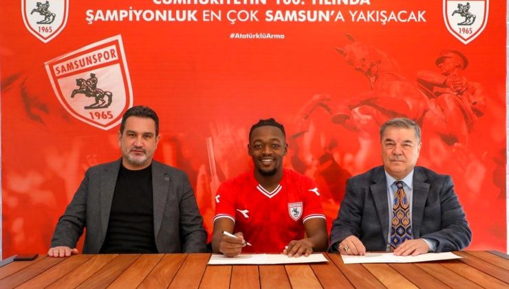 Samsunspor Cedric Guel ile 3,5 yıllık sözleşme imzaladı
