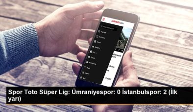 Spor Toto Süper Lig: Ümraniyespor: 0 İstanbulspor: 2 (İlk yarı)