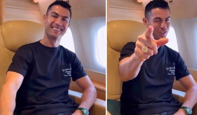Yıldız futbolcu Cristiano Ronaldo haberi uçaktan verdi, herkes geri sayıma başladı